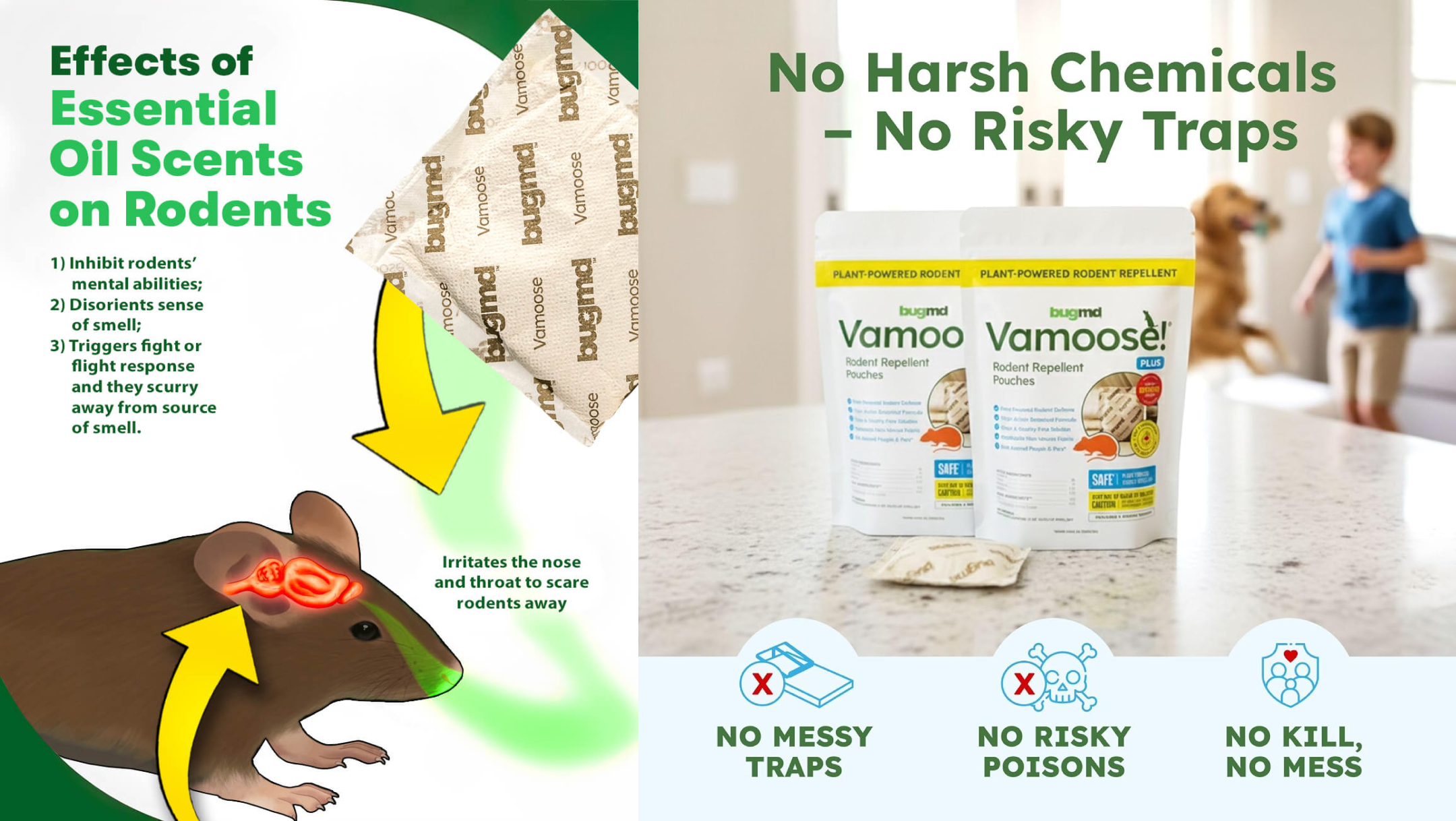 showing benefit of bug md vamoose